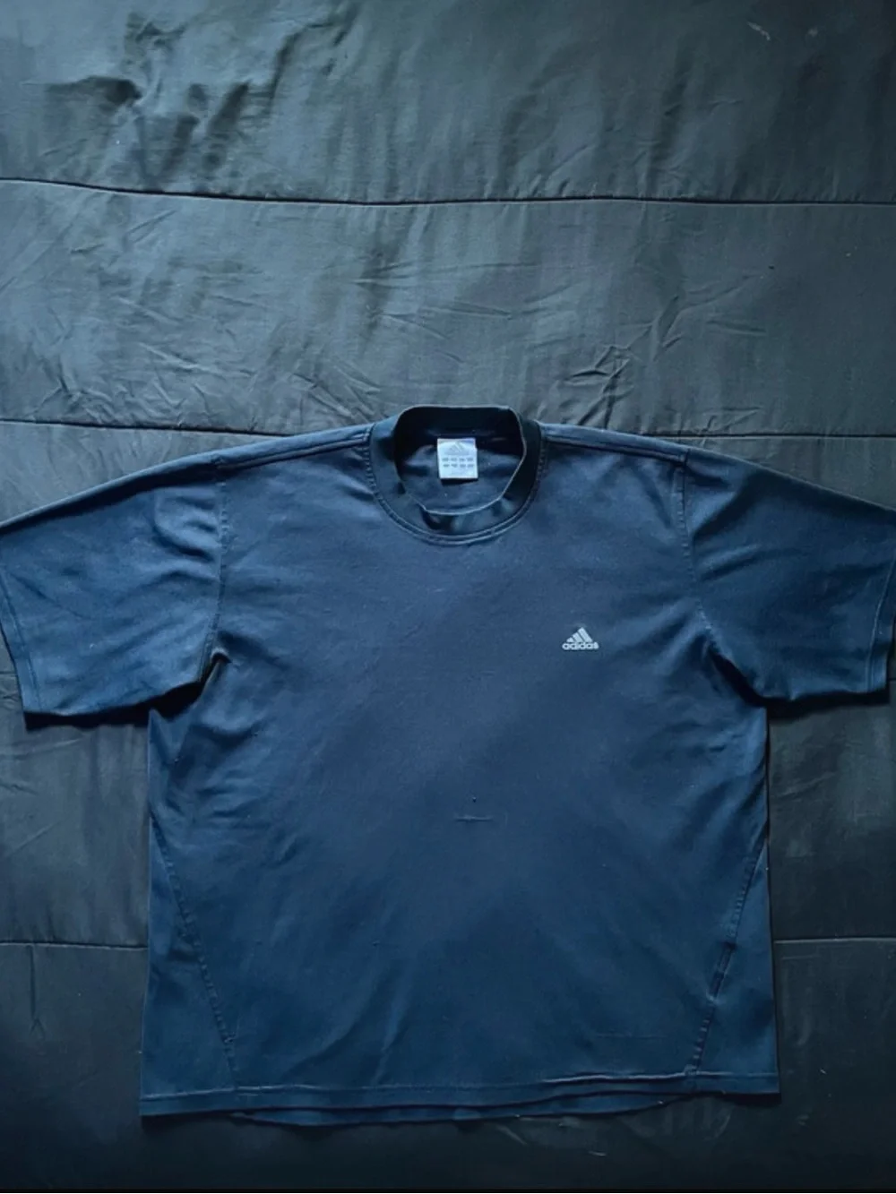 adidas Navy Short Sleeve Crew Neck Performance Tee